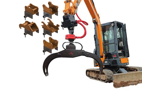 bobcat mini excavator grapple|bobcat excavator rotating grapple.